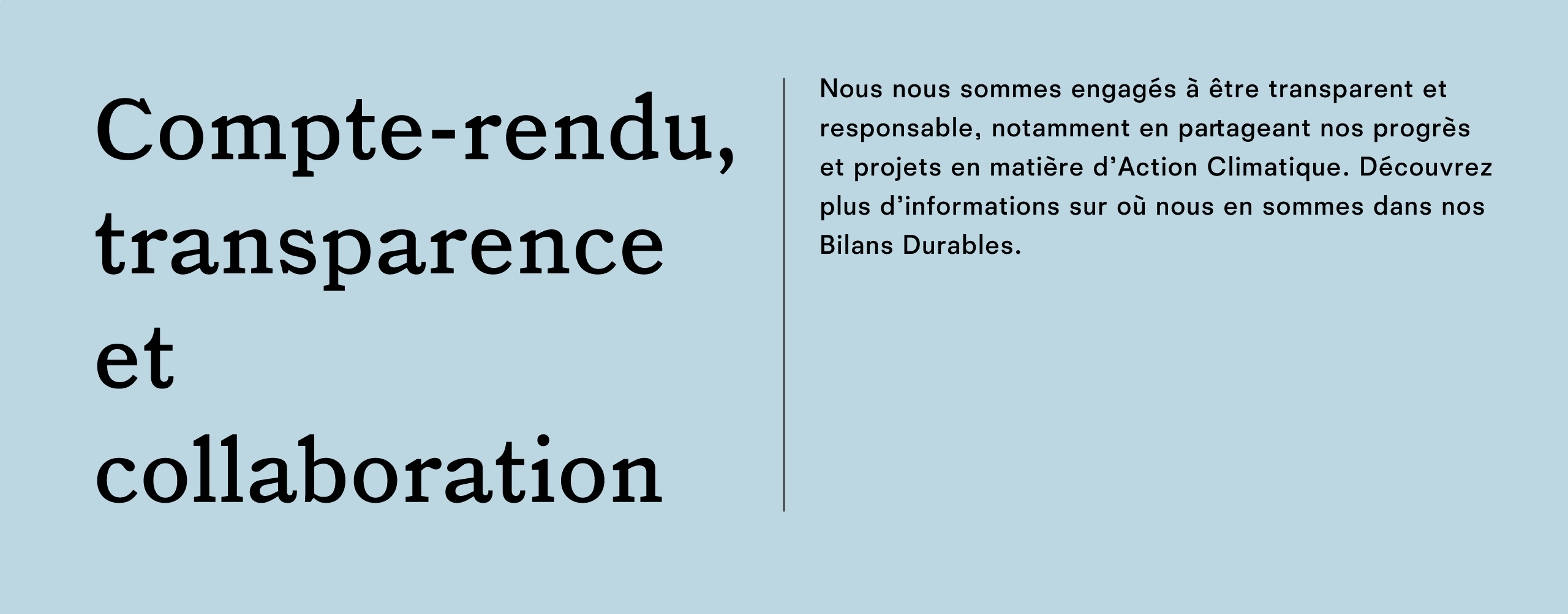 Reporting transparency & collaboration